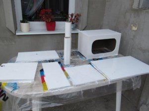 festés után